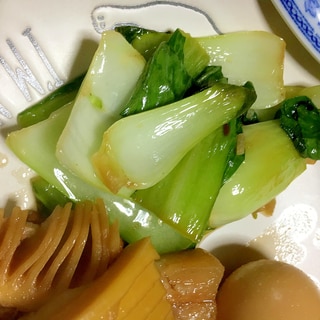 青梗菜のにんにく炒め